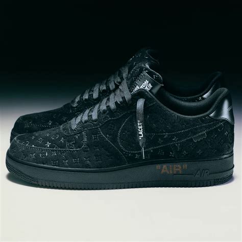 af1 x louis vuitton black|louis vuitton air forces 1.